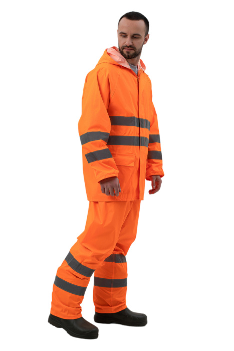 Костюм сигнальный для защиты от воды, флуор оранжевый