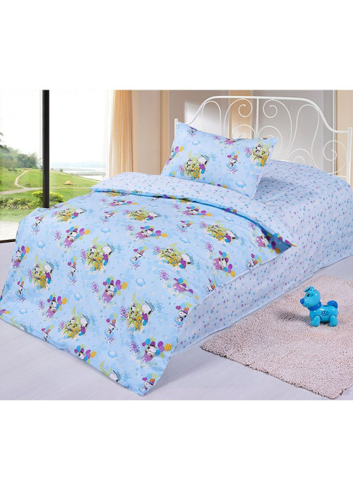 Детские КПБ из набивной бязи с рисунком